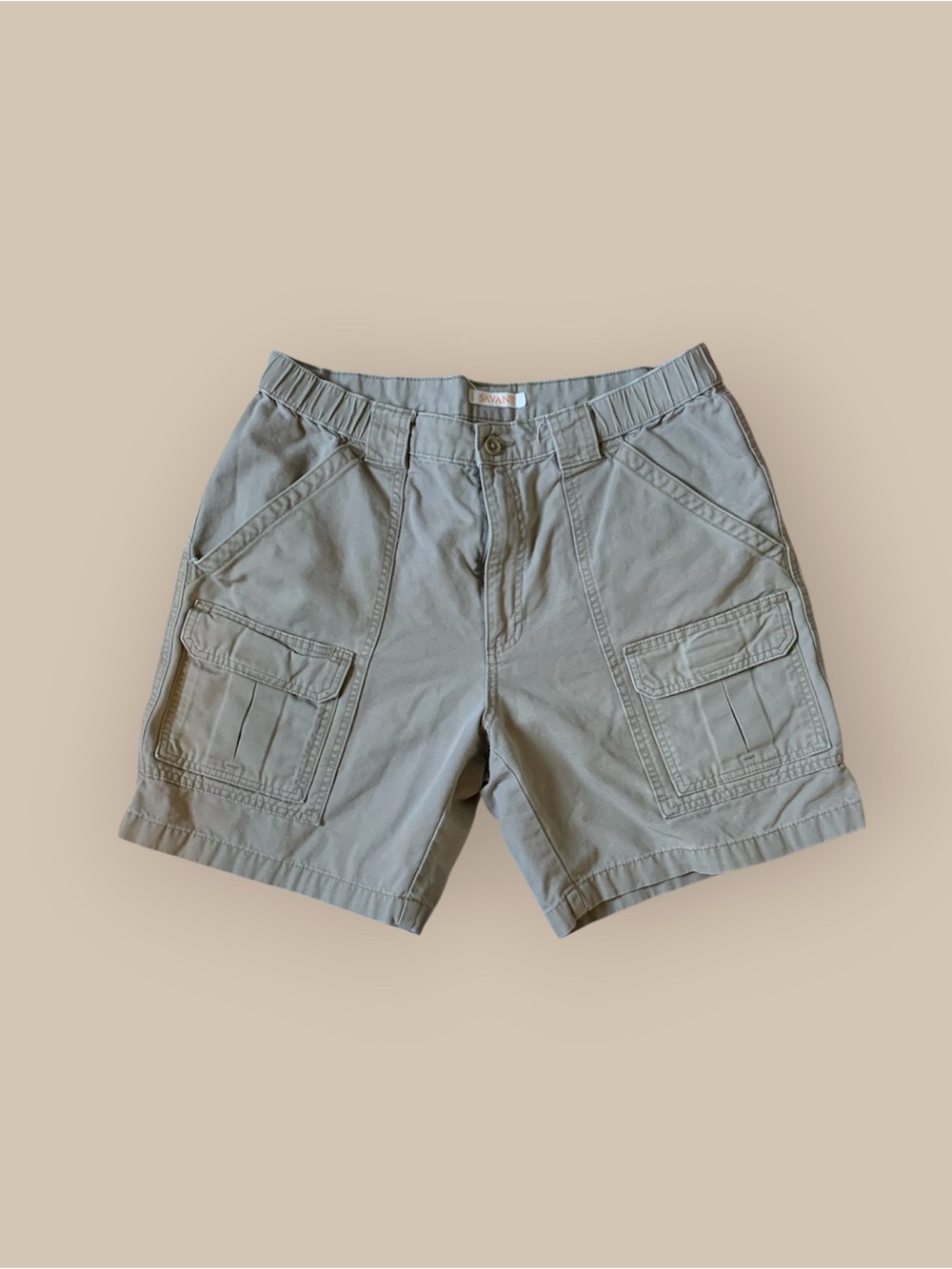 Savane Women's kakhi Cargo Shorts